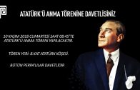 10 Kasım Atatürk’ü Anma Töreni Duyuru