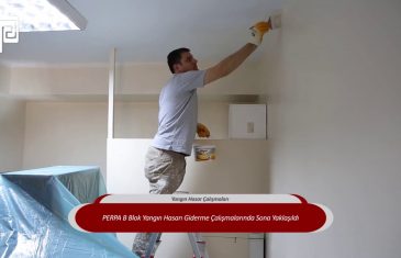 PERPA B Blok Yangın Hasar Giderme Çalışmalarında Sona Yaklaşıldı