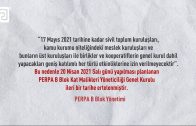PERPA B Blok Kat Malikleri Yöneticiliği Genel Kurulu Ertelendi